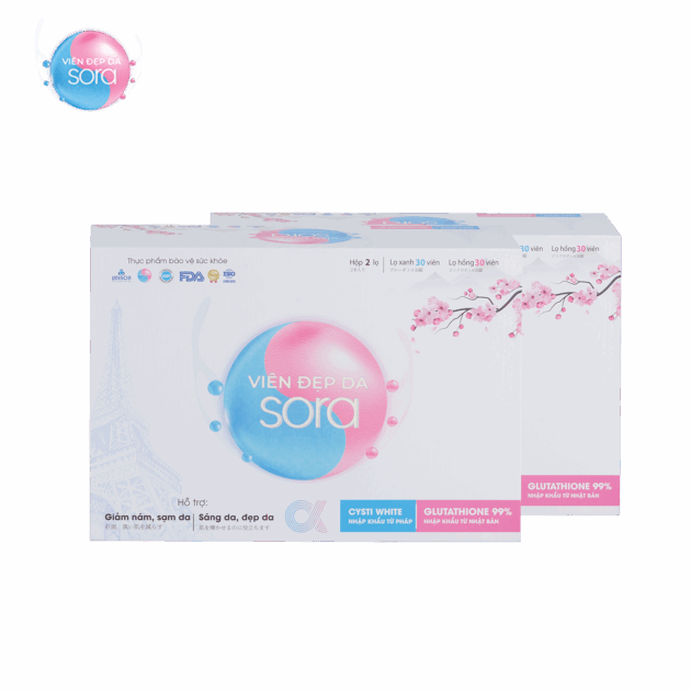 Combo 2 Hộp Viên Uống Đẹp Da Sora